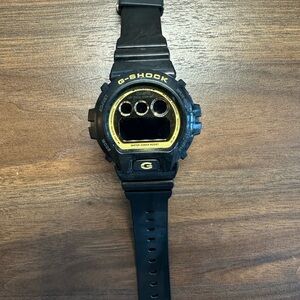 G-Shock Black and Gold Watch